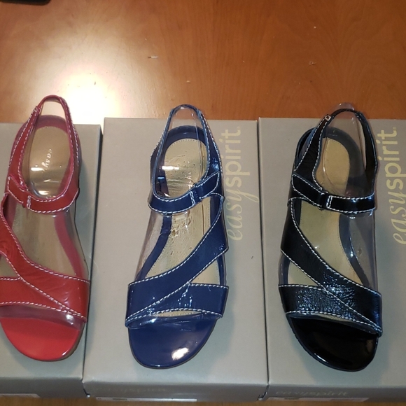 Easyspirit sling back patent leather sandal - Picture 2 of 3